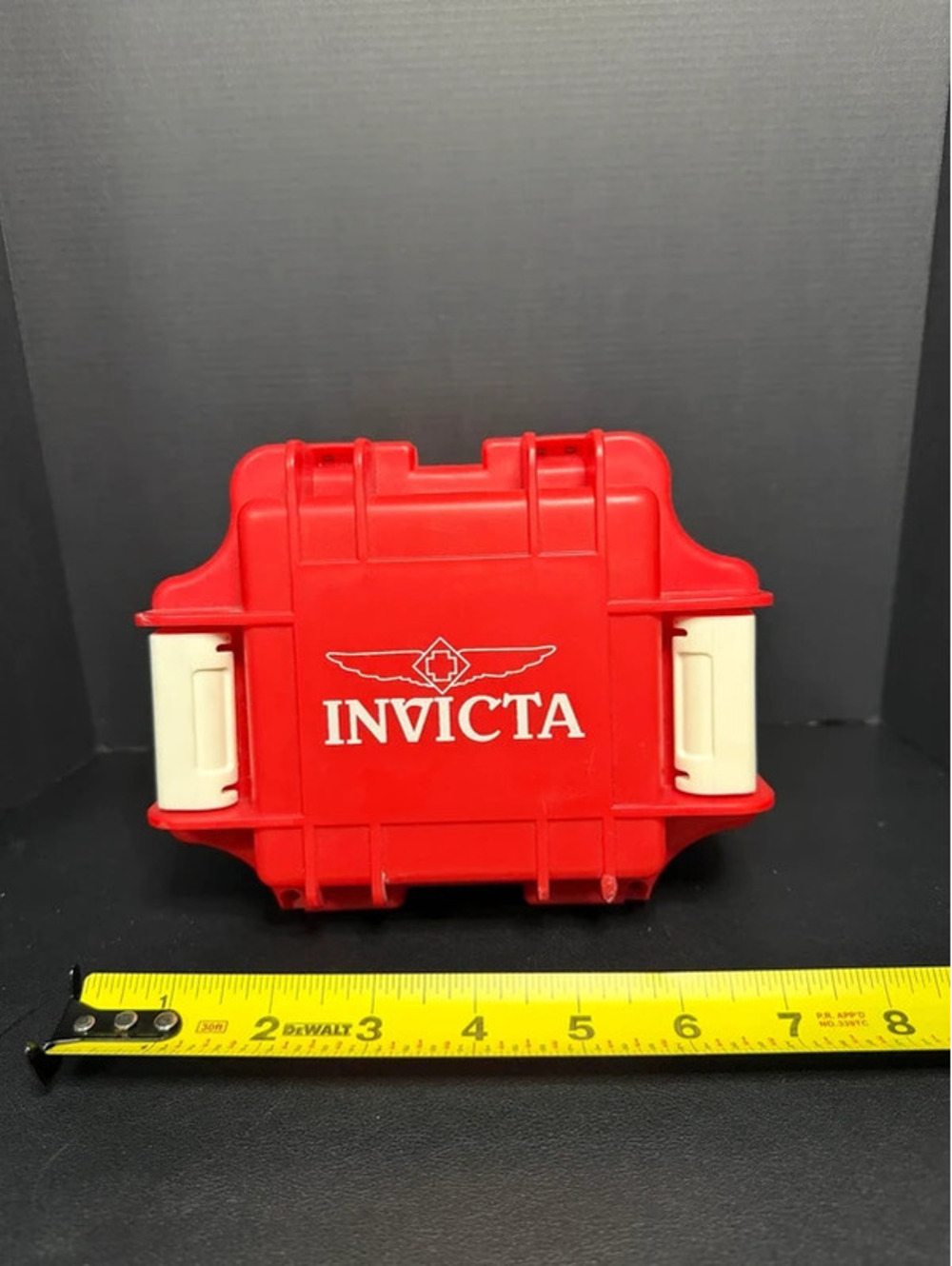 #708 Invicta Red Protective Watch Box Case with Foam Insert
